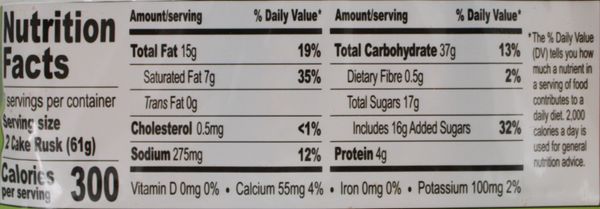Eggless Cake Rusk 19.4Oz