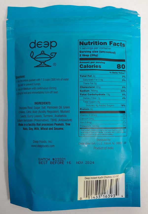 Instant Kadhi Chutney 3.5 Oz