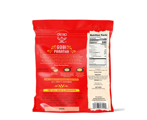 Gobi Paratha - 4 PCS - 14.1 Oz