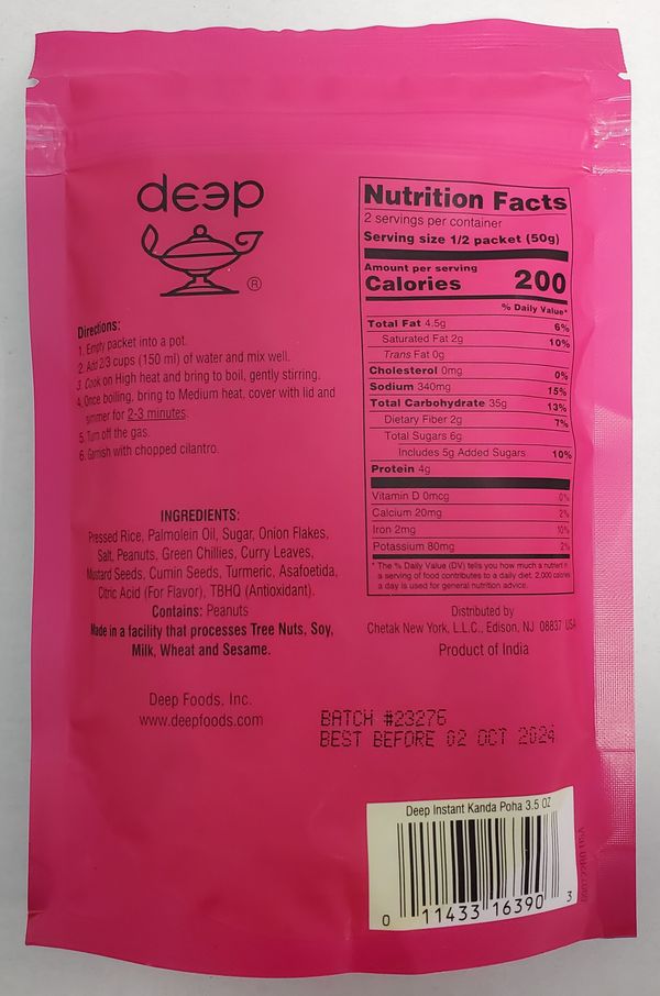 Instant Kanda Poha 3.5 Oz