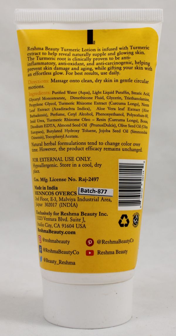 Turmeric Body Lotion 5.07Oz
