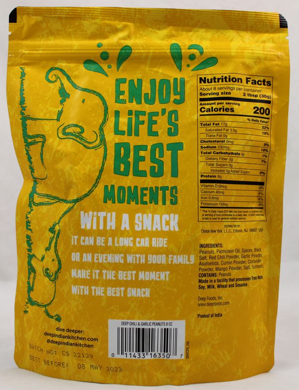 MN Chili & Garlic Peanuts 8Oz