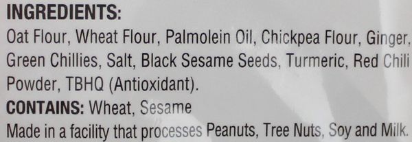 Oats Ginger - Chili Khakhara 7 Oz