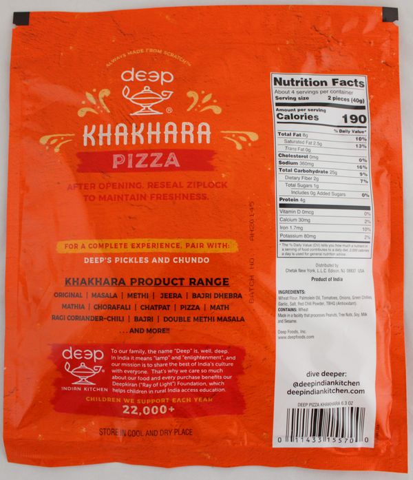 Pizzario Khakhara 6.3 oz