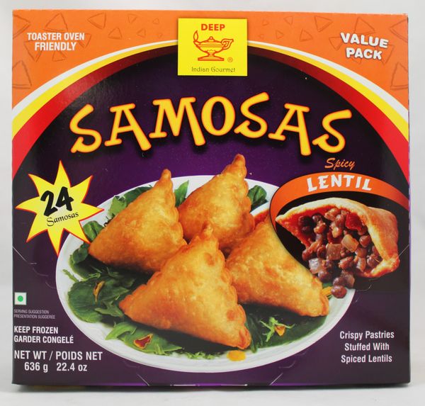 Spicy Lentil Samosas (24 pieces) (22.4oz)