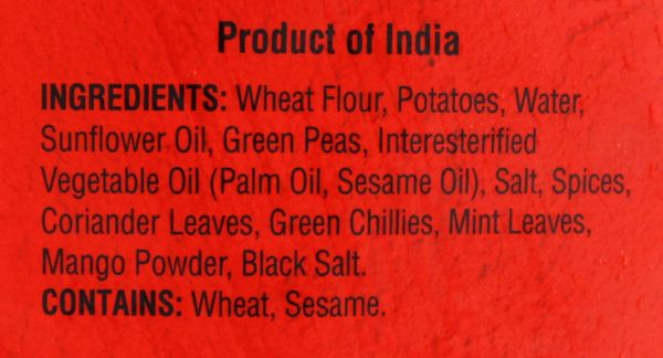 Punjabi Cocktail Samosa(70P)3.53Lb