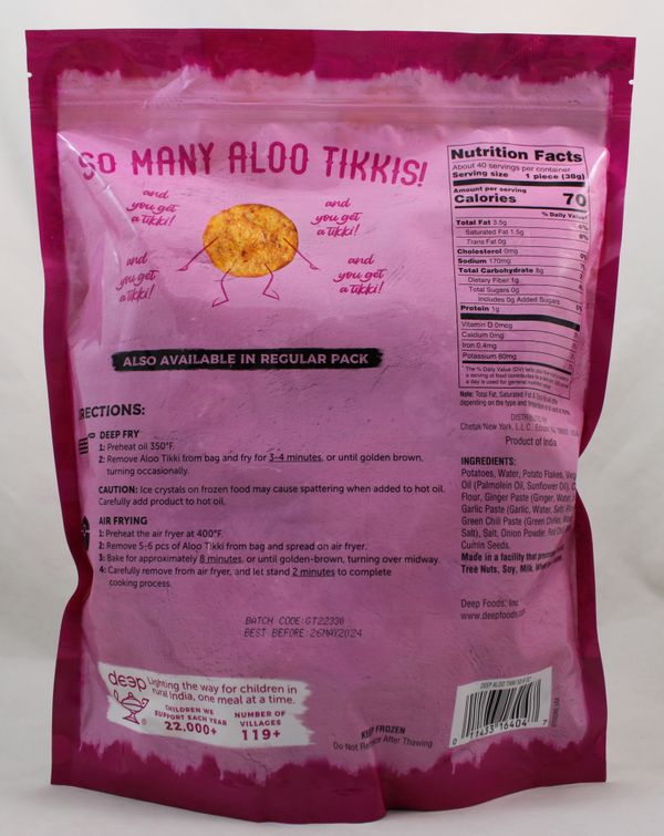 Aloo Tikki Family Pack 40Pcs(3.35L)