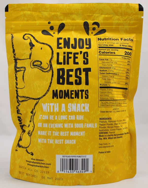 MN Black Pepper Peanuts 8Oz