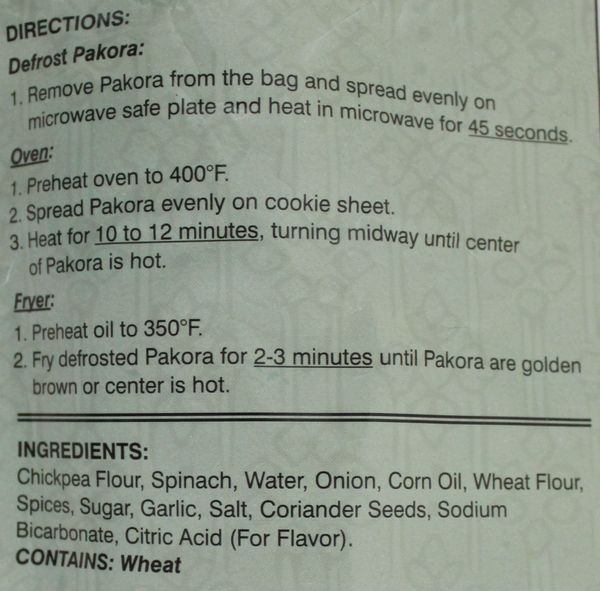 Spinach Pakora (10oz)