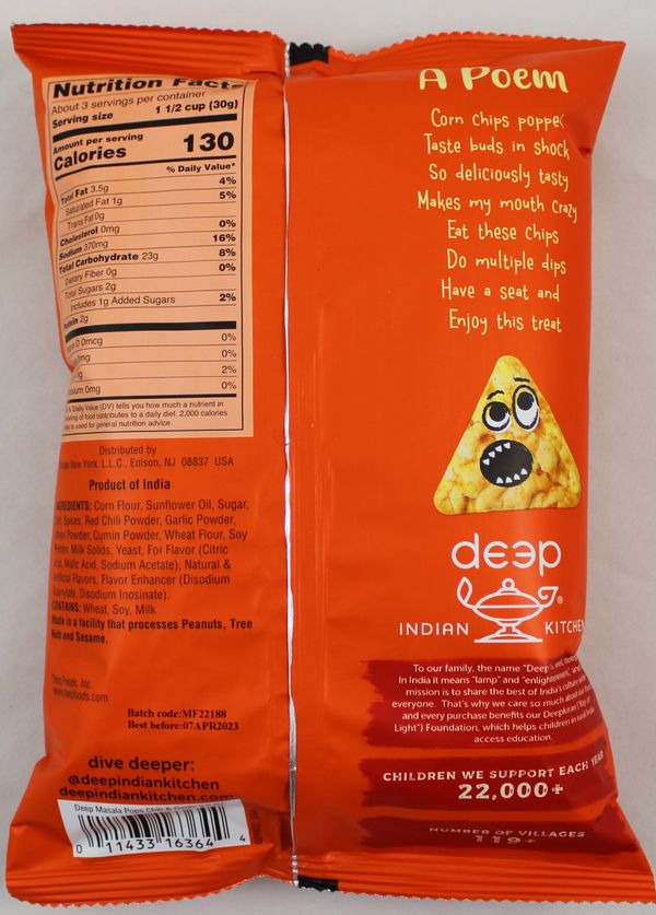 Masala Pops-Chili&Garlic 2.8 Oz