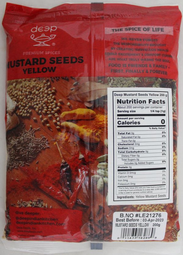Mustard Seeds Yellow 7 Oz