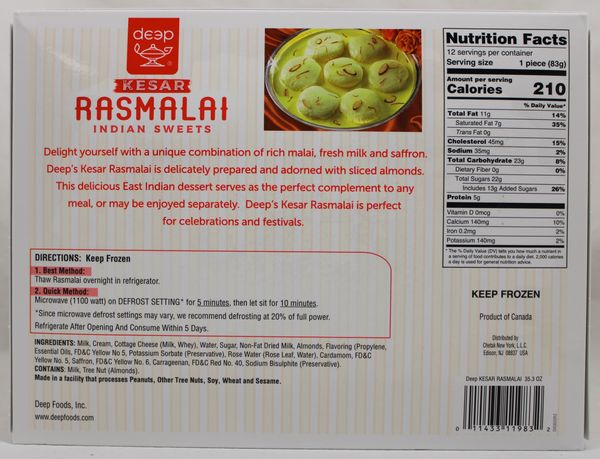 Kesar Ras Malai 2.2lb