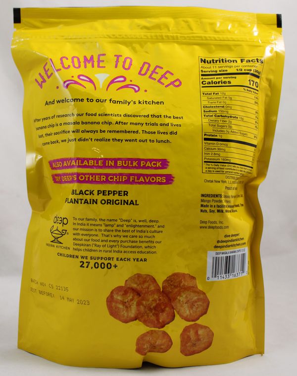 Round Banana Chips-Masala 12Oz