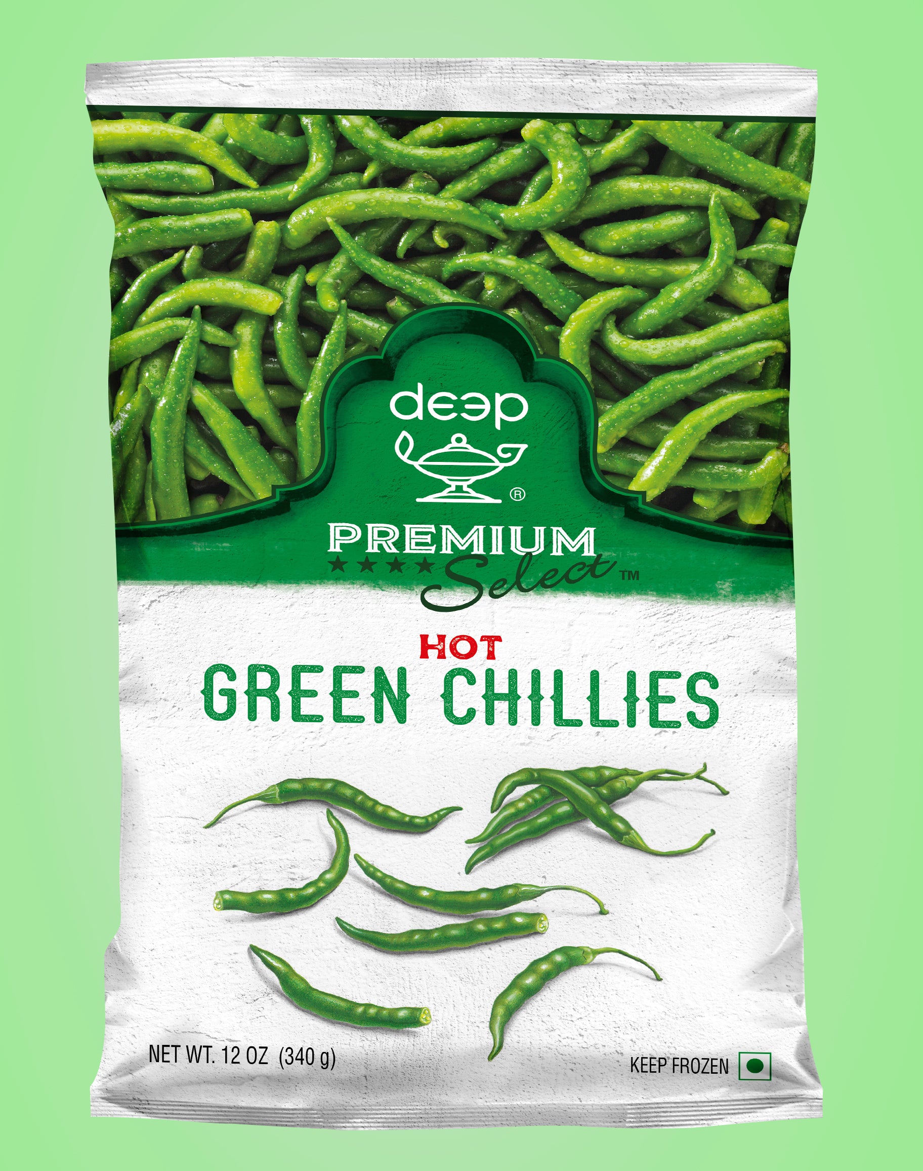 Green chilli (Hot) 12oz