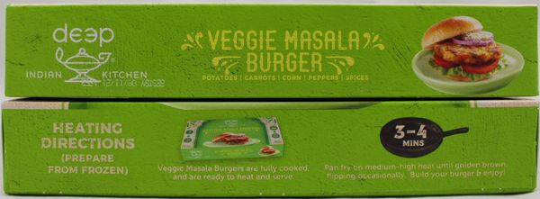 Veg. Masala Burger 10oz