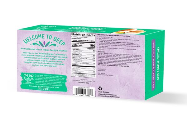 Vada Pav With Chutney (8pc)18 Oz