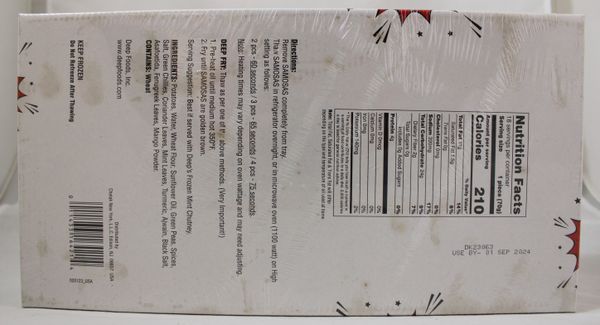 MM Punjabi Samosa Spicy 18pc.2.78Lb