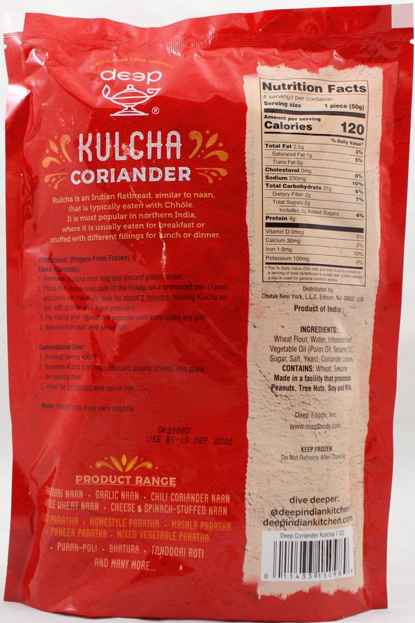 Coriander Kulcha 4 pcs
