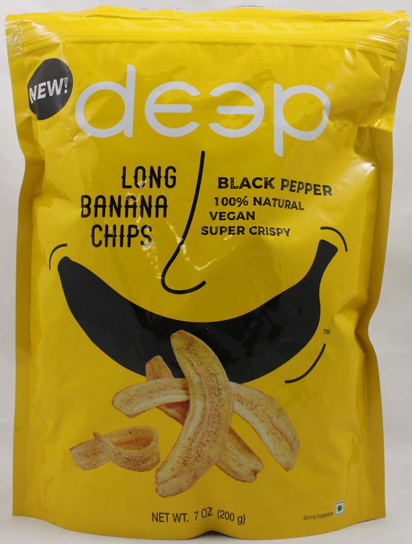 Black Pepper Long Banana Chips 7 Oz