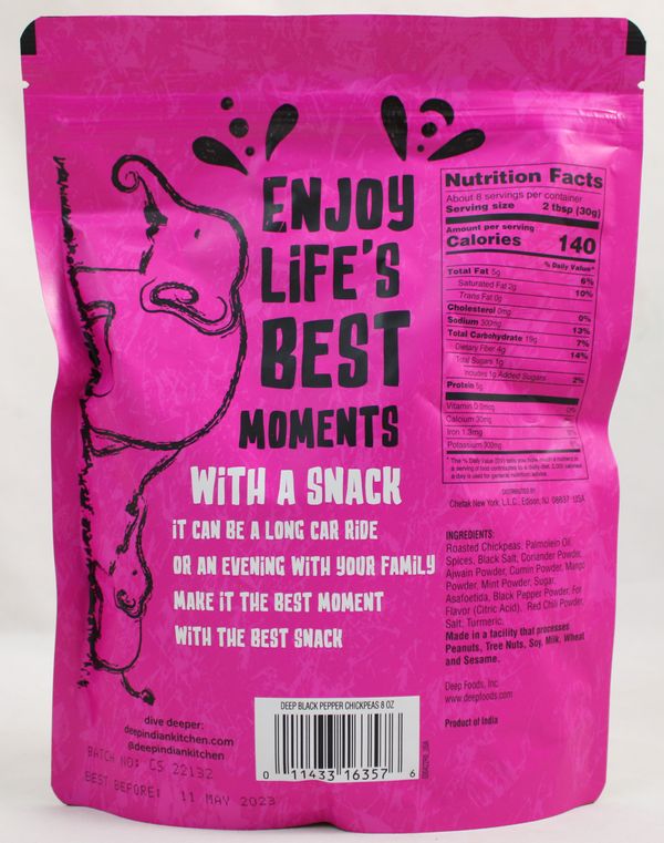 MP Black Pepper Chickpeas 8Oz