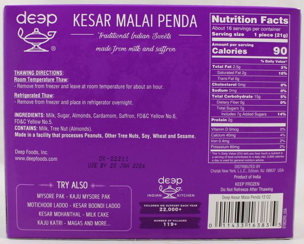 Kesar Malai Penda 12Oz
