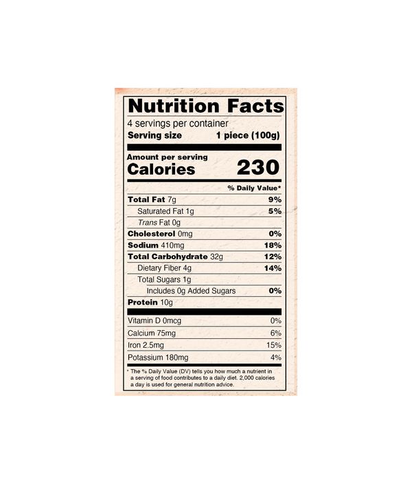 Mooli Paratha - 4 PCS - 14.1 Oz