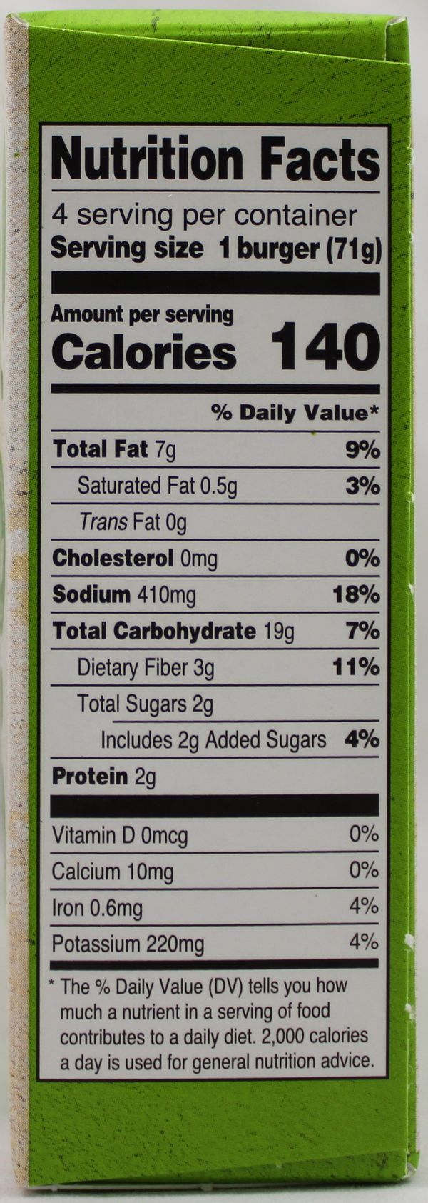 Veg. Masala Burger 10oz