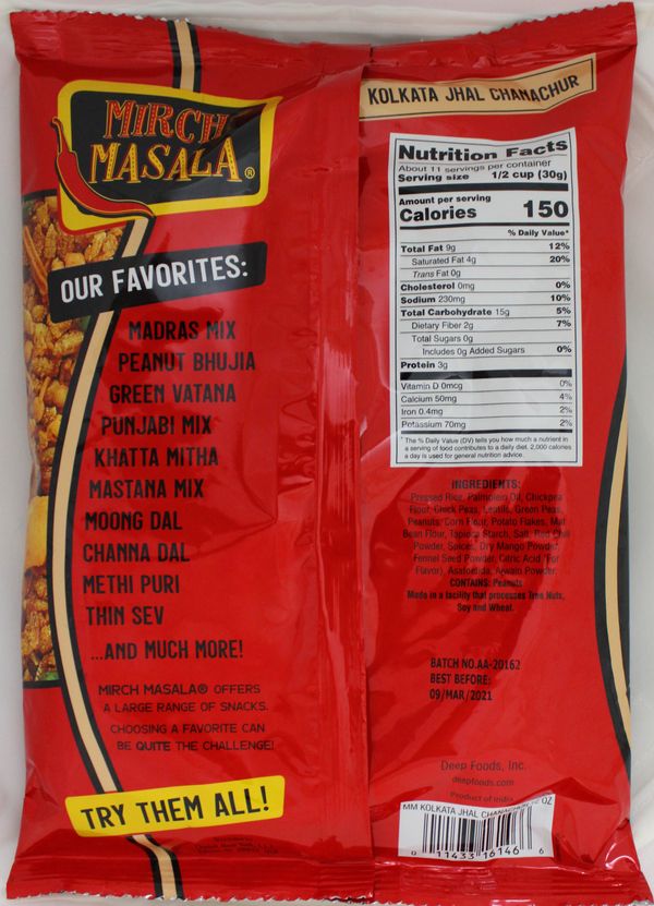 Kolkata Jhal ChanaChur 12Oz
