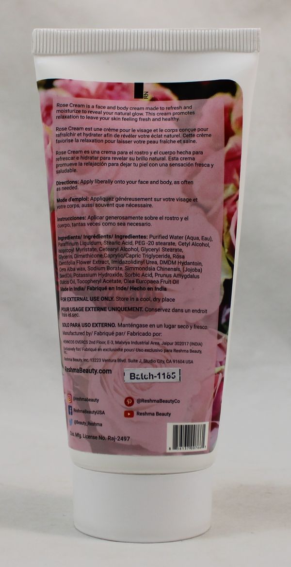 Rose Cream 5.070z