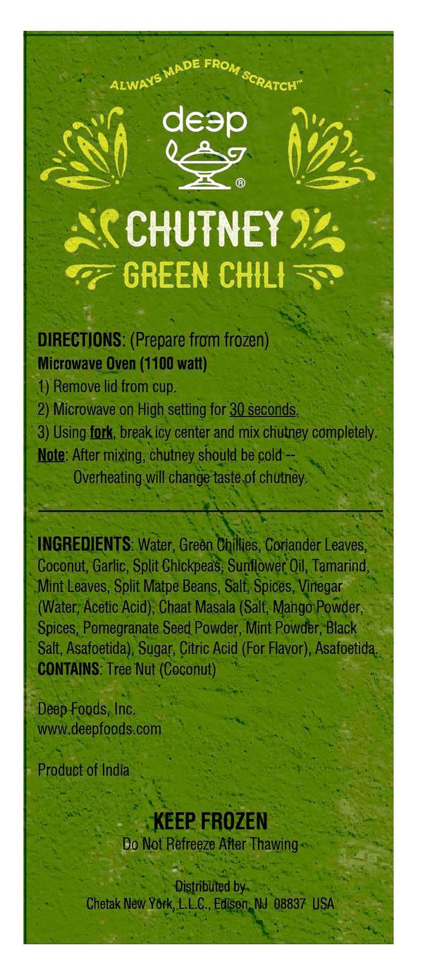 Green Chili Chutney 10 Oz