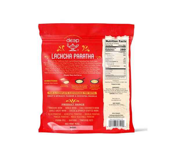 Lachcha Paratha 5Pc-12 Oz