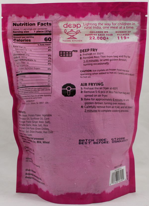 Aloo Tikki 14.1 Oz