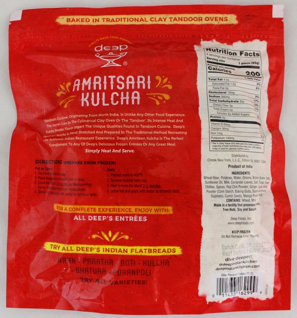 Amritsari Kulcha (4P) 12Oz