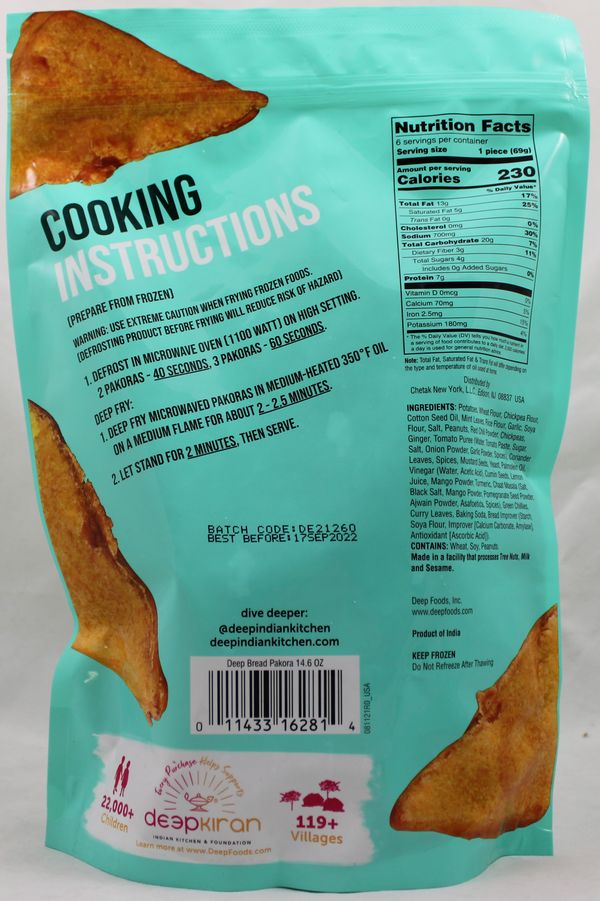 Bread Pakora (6pc) 14.6 Oz