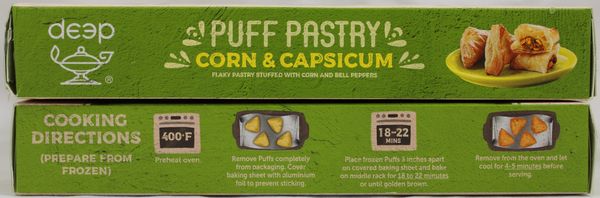 Corn Capsicum Puff (6 pcs) 12.7 Oz