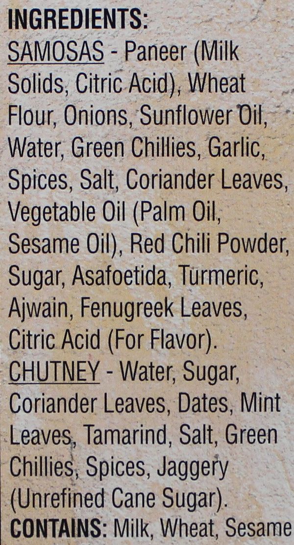 Chilli Paneer Samosa 12 Oz