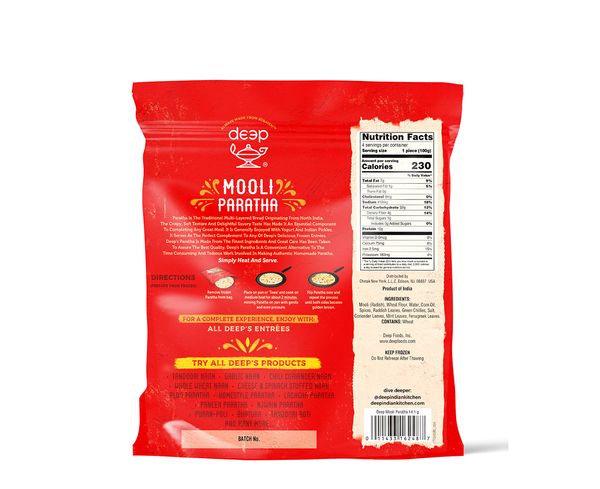 Mooli Paratha - 4 PCS - 14.1 Oz