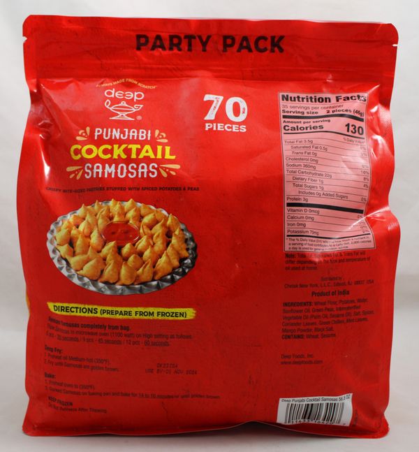 Punjabi Cocktail Samosa(70P)3.53Lb