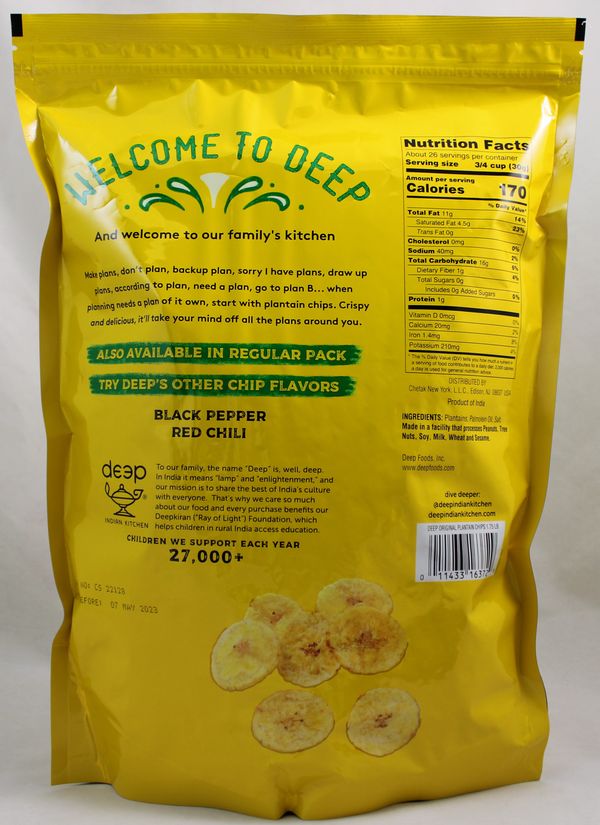 Round Plantain Chips-Original 28Oz
