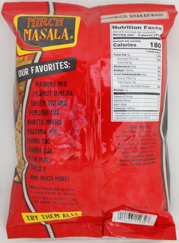 Sandwich Bhakarwadi 10oz