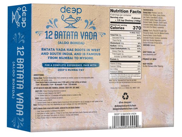 Batata Vada with Garlic Chutney 21.2Oz