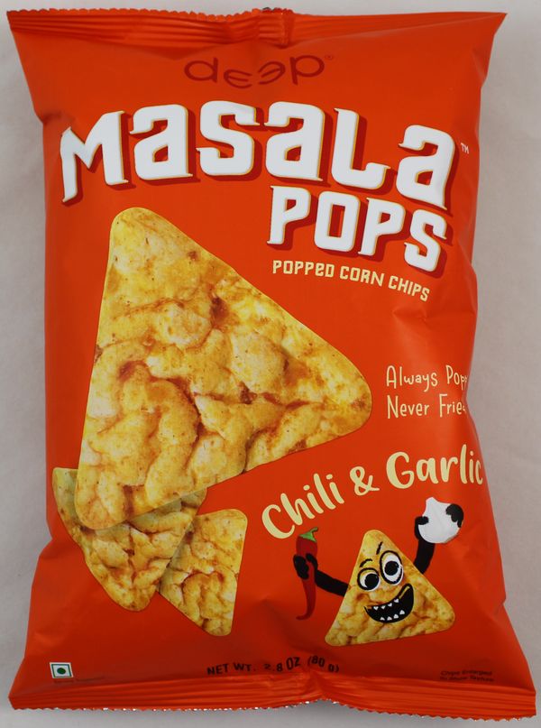 Masala Pops-Chili&Garlic 2.8 Oz