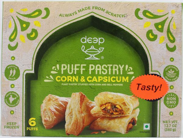 Corn Capsicum Puff (6 pcs) 12.7 Oz