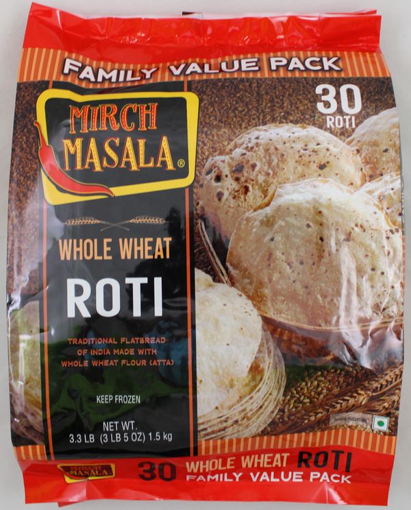 Whole Wheat Roti 30 pcs