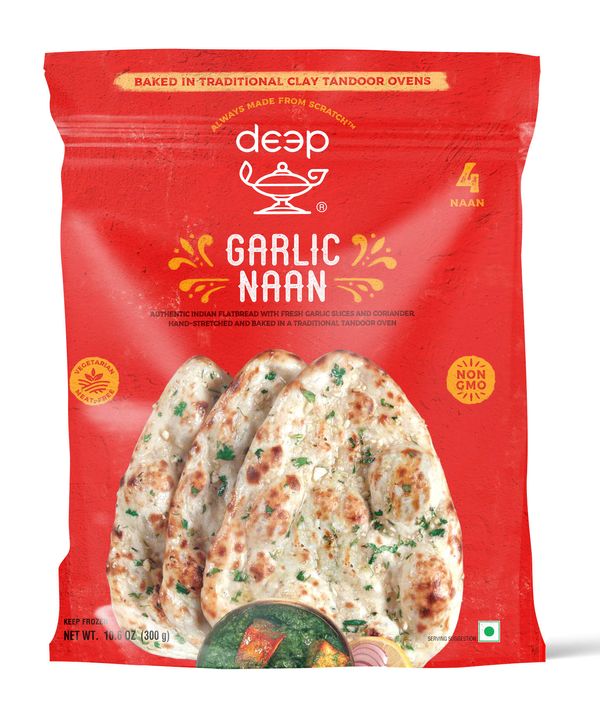 Garlic Naan (4 pieces)