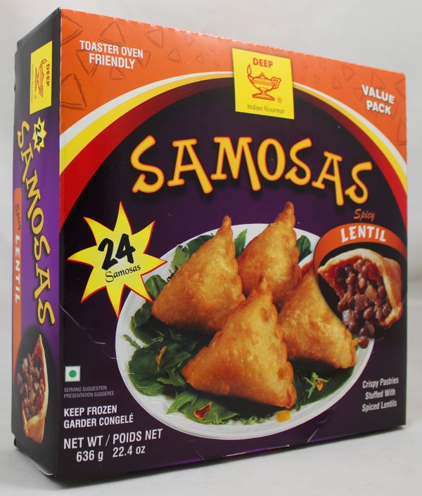 Spicy Lentil Samosas (24 pieces) (22.4oz)