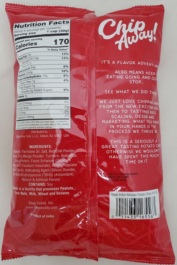 Chip Away-Indori Masala 4.6Oz