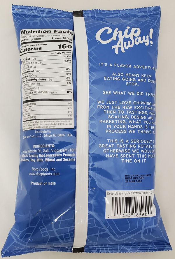 Chip Away-Classic Salted 4.6Oz