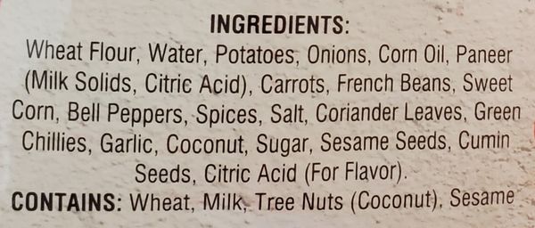 Mix.Veg Paratha FP16P