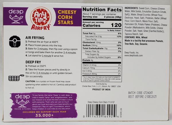 Cheesy Corn Stars 11.6Oz